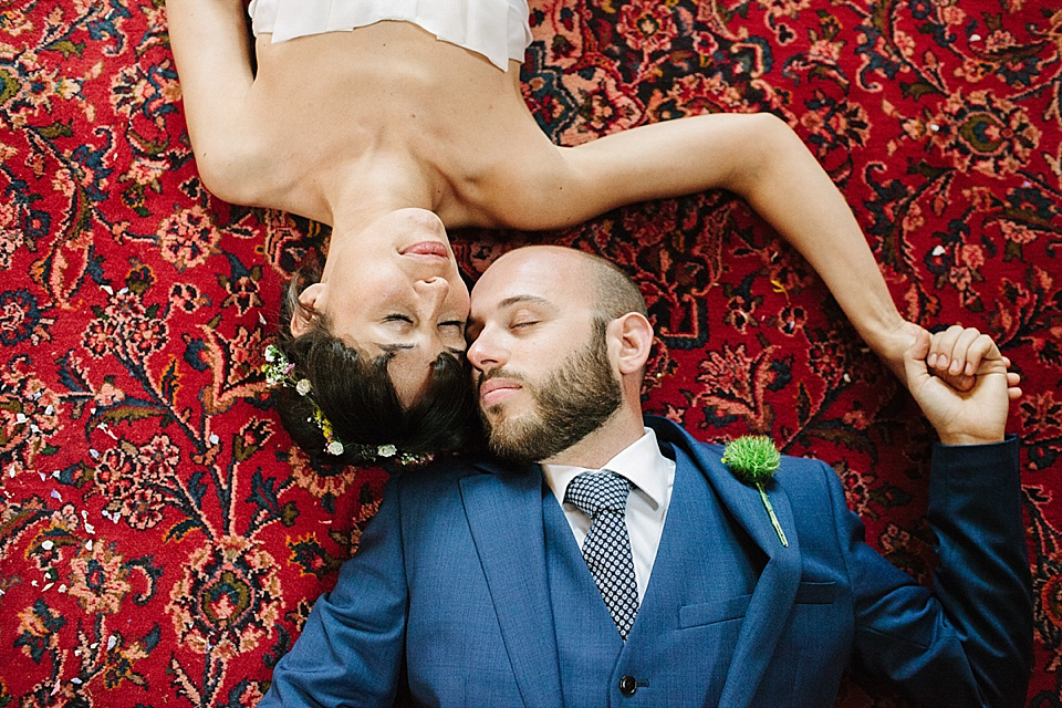 Alice Temperley Wedding Dress // World Tents Tipi Wedding // Photography by Joanna Brown