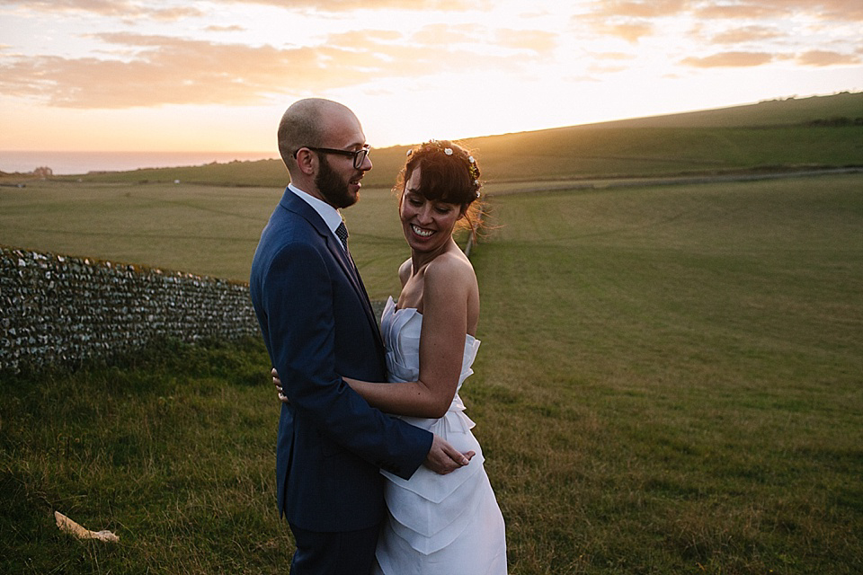 Alice Temperley Wedding Dress // World Tents Tipi Wedding // Photography by Joanna Brown