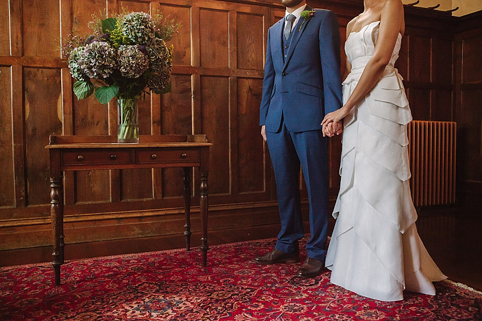 Alice Temperley Wedding Dress // World Tents Tipi Wedding // Photography by Joanna Brown