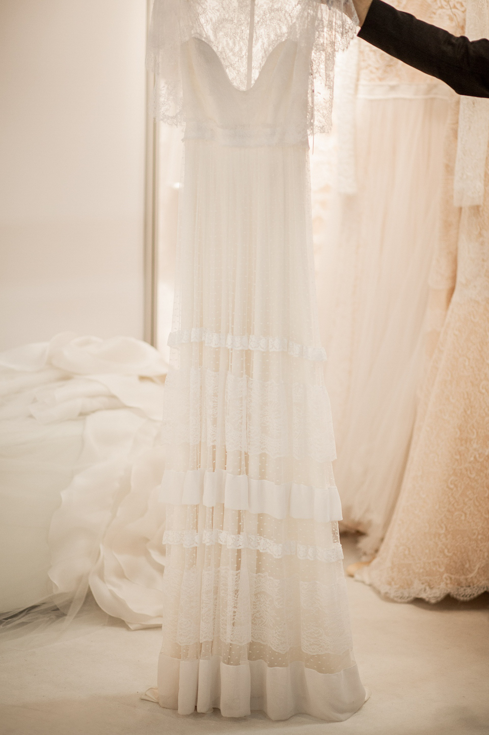 Christos Costarellos wedding dresses at The White Gallery, London, April 2014