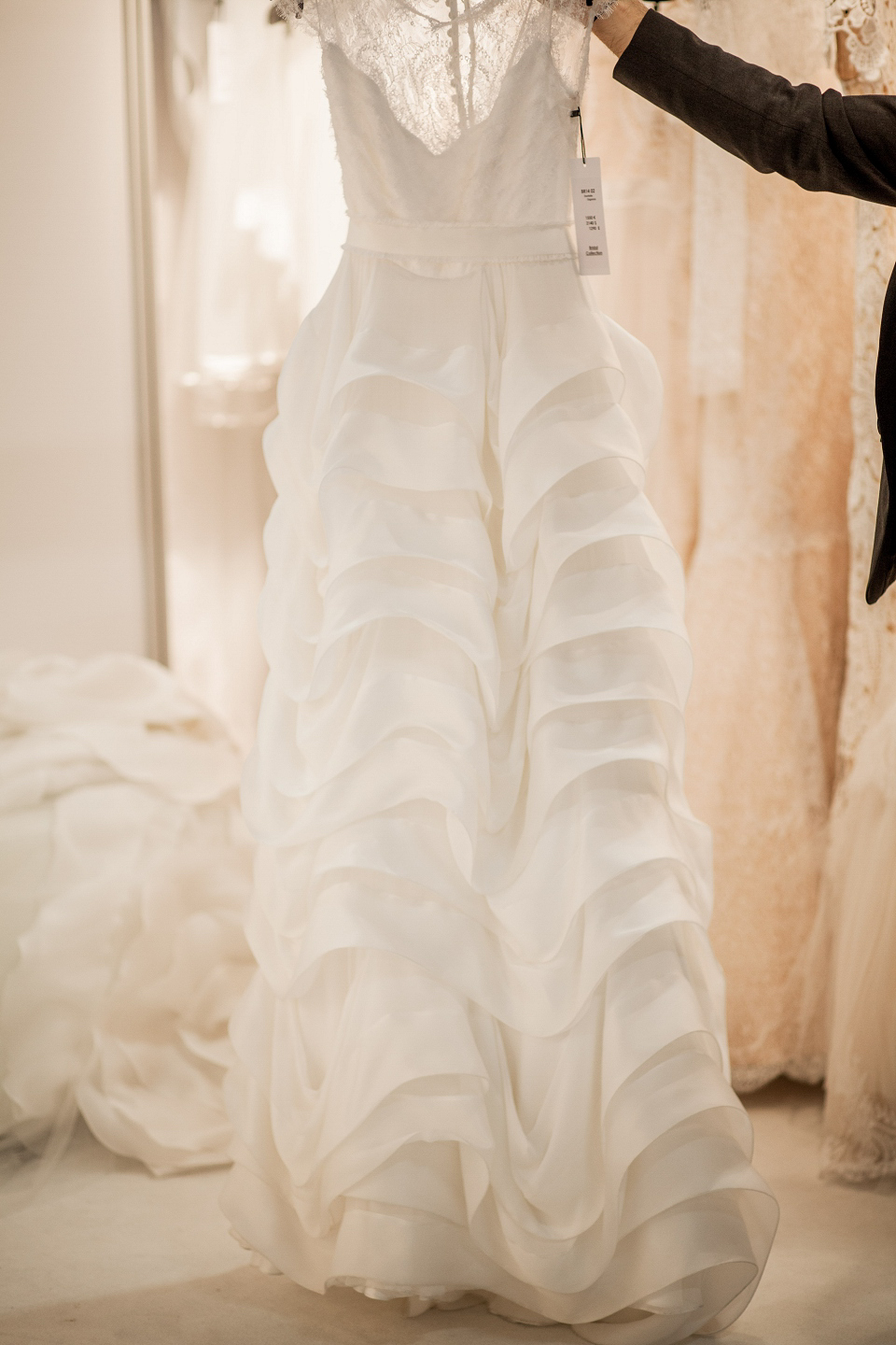 Christos Costarellos wedding dresses at The White Gallery, London, April 2014