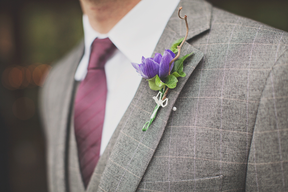 Justin Alexander wedding dress // Alnwick Treehouse wedding // Katy Melling Photography