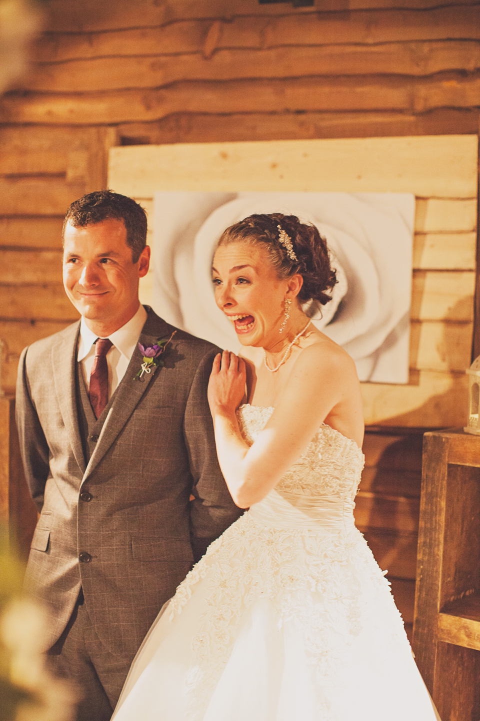 Justin Alexander wedding dress // Alnwick Treehouse wedding // Katy Melling Photography