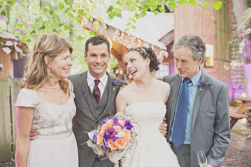 Justin Alexander wedding dress // Alnwick Treehouse wedding // Katy Melling Photography