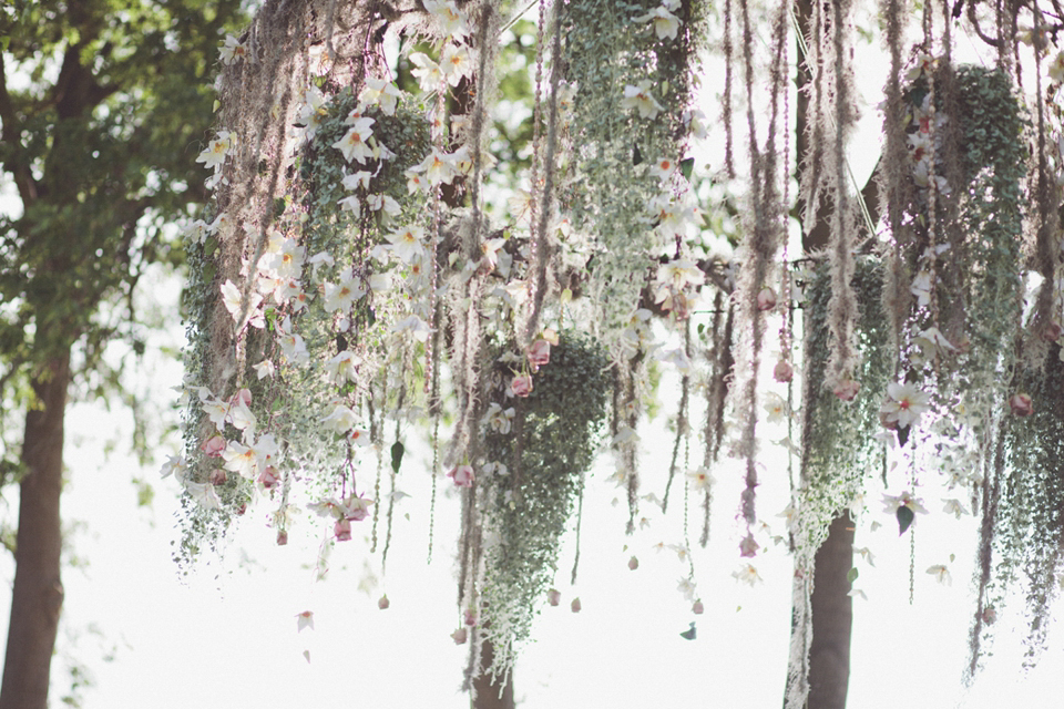 Vintage glamour farm wedding // Pale blue taupe grey Vera Wang wedding dress // Chris Spira Photography