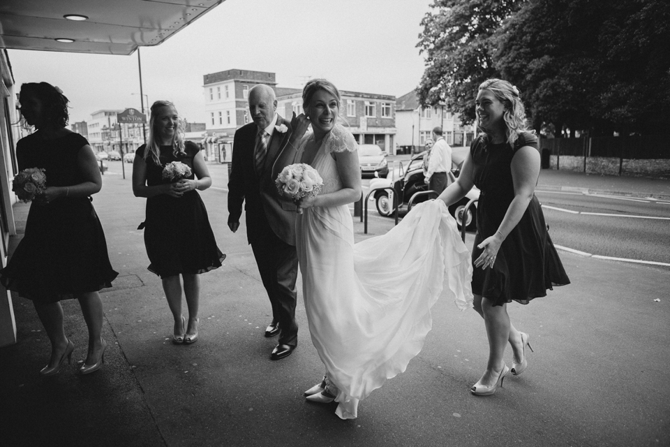 Aspen by Jenny Packham from Miss Bush Bridal in Surrey // Nautical themed wedding // Photography by Joanna Brown