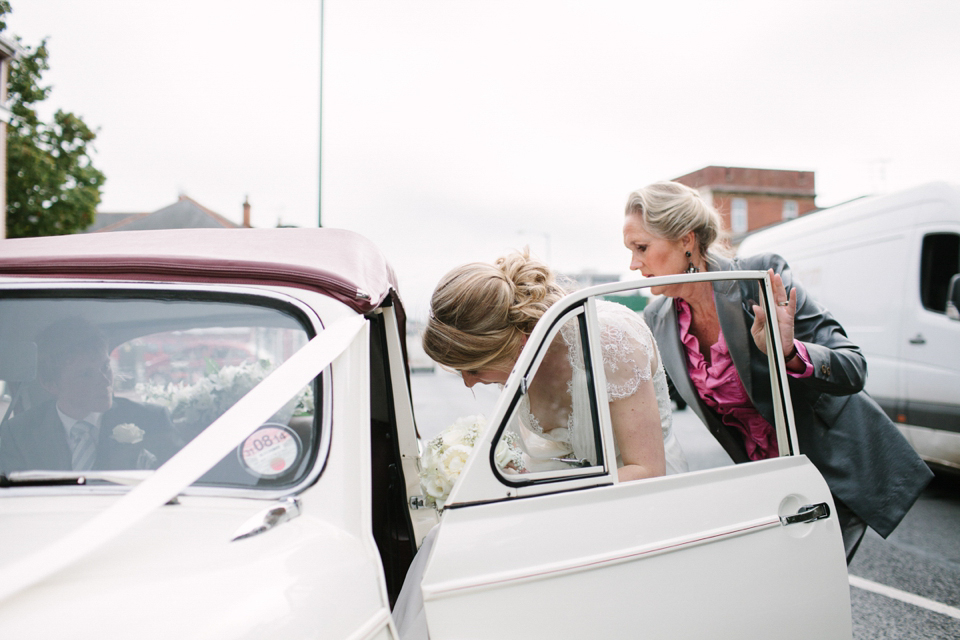 Aspen by Jenny Packham from Miss Bush Bridal in Surrey // Nautical themed wedding // Photography by Joanna Brown