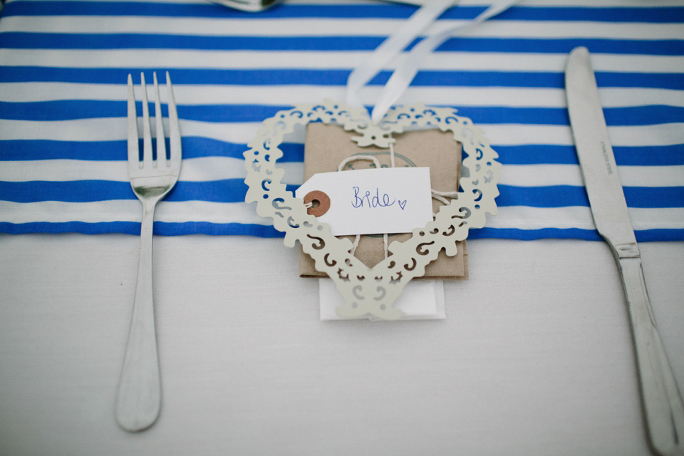 Aspen by Jenny Packham from Miss Bush Bridal in Surrey // Nautical themed wedding // Photography by Joanna Brown