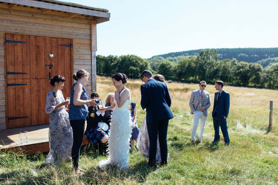 Charlotte Casadejus wedding dress // River Cottage wedding // Photography by Sarah Falugo