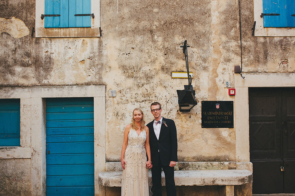 Luna by Jenny Packham // Wedding in Croatia