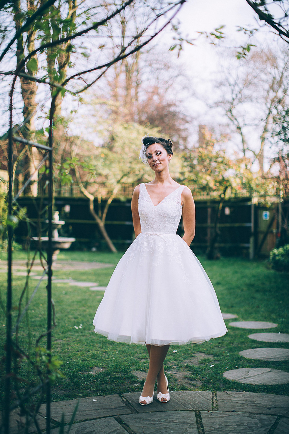 Friendship inspired wedding day // 50's style lace wedding dress // London wedding // Samuel Docker Photography