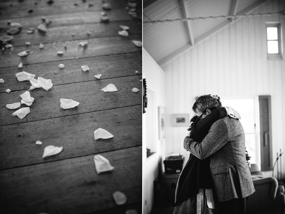 The Florist and the Fiddler // Scottish wedding at Crear // Rowanjoy wedding dress // Myrtle and Bracken flowers // Photography by Caro Weiss