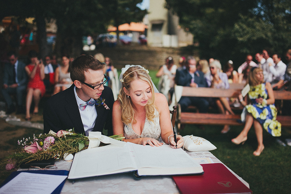 Luna by Jenny Packham // Wedding in Croatia