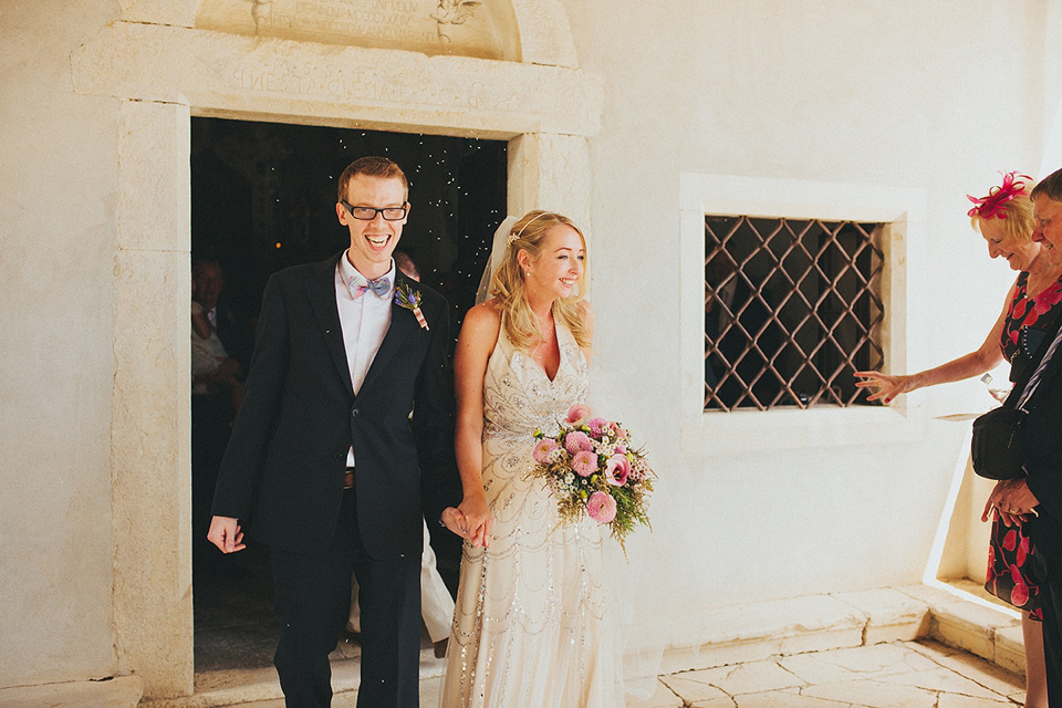 Luna by Jenny Packham // Wedding in Croatia