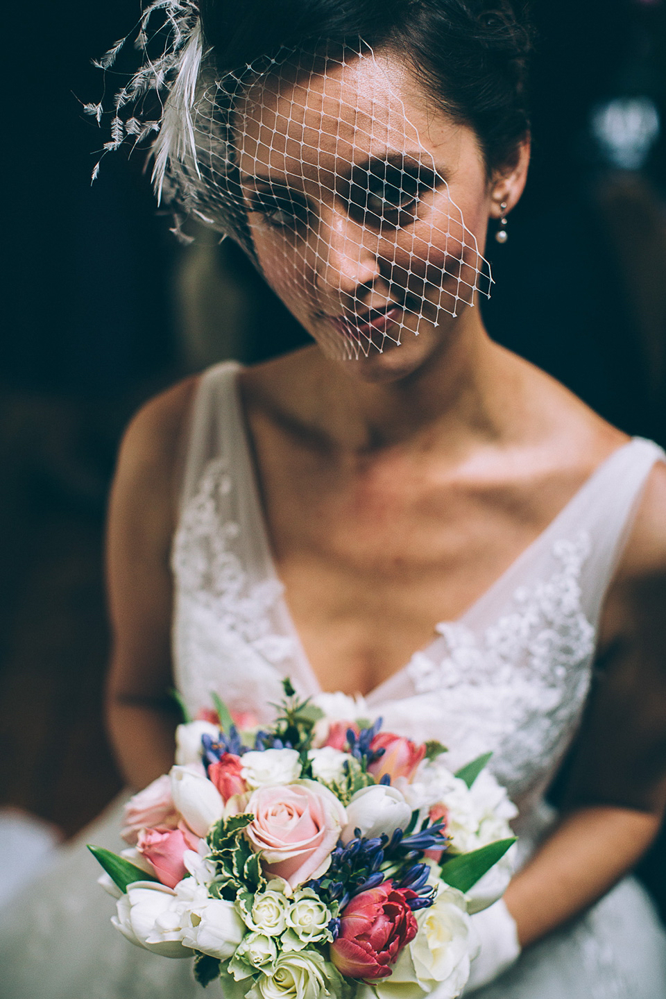 Friendship inspired wedding day // 50's style lace wedding dress // London wedding // Samuel Docker Photography