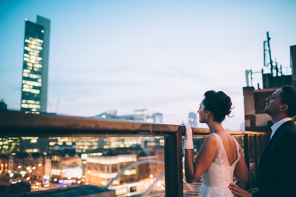 Friendship inspired wedding day // 50's style lace wedding dress // London wedding // Samuel Docker Photography