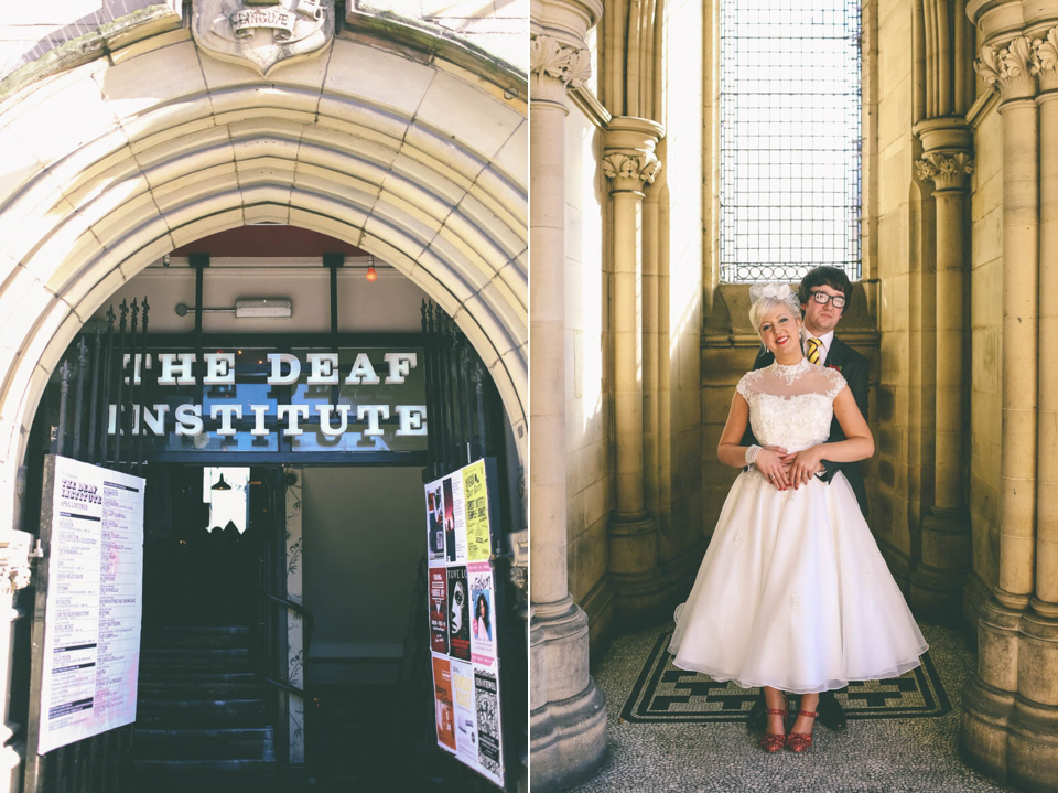 Yellow and red quirky retro Manchester wedding // Photography by Emma Boileau