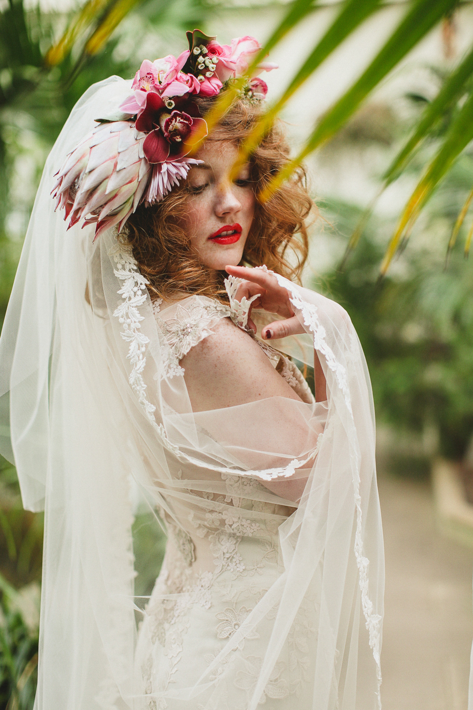 Claire Pettibone 'Raven' wedding dress, Still Life