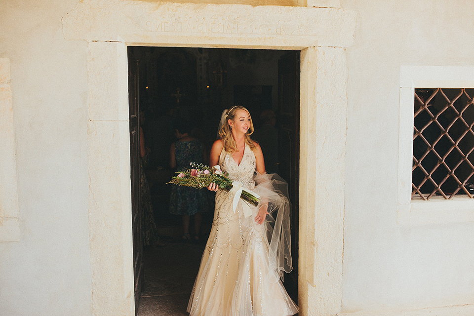 Luna by Jenny Packham // Wedding in Croatia