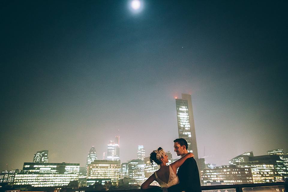 Friendship inspired wedding day // 50's style lace wedding dress // London wedding // Samuel Docker Photography