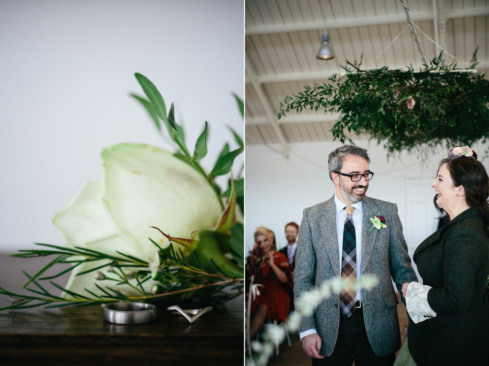 The Florist and the Fiddler // Scottish wedding at Crear // Rowanjoy wedding dress // Myrtle and Bracken flowers // Photography by Caro Weiss