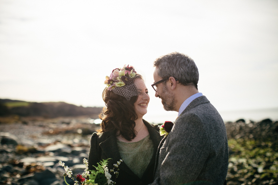 The Florist and the Fiddler // Scottish wedding at Crear // Rowanjoy wedding dress // Myrtle and Bracken flowers // Photography by Caro Weiss