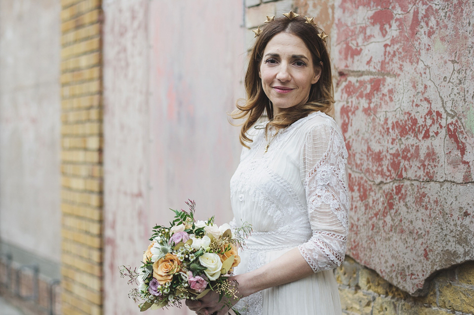 Clara Francis + Jason Watkins wedding, Wiltons Music Hall, London