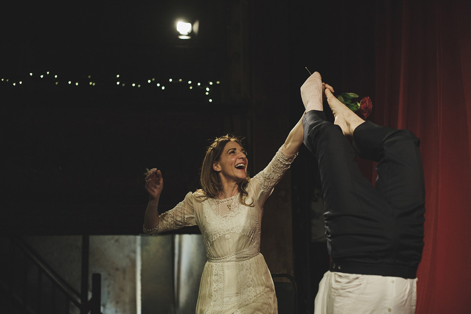 Clara Francis + Jason Watkins wedding, Wiltons Music Hall, London