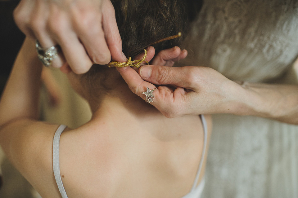 Clara Francis + Jason Watkins wedding, Wiltons Music Hall, London