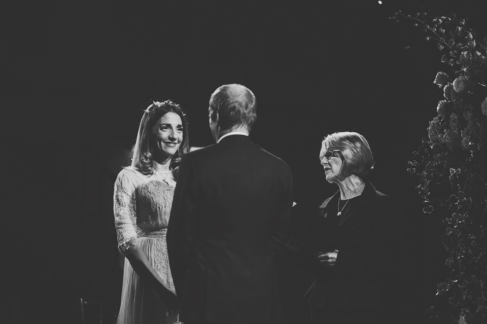 Clara Francis + Jason Watkins wedding, Wiltons Music Hall, London