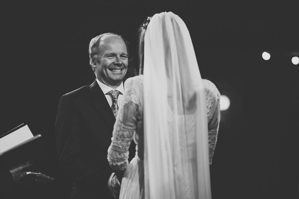 Clara Francis + Jason Watkins wedding, Wiltons Music Hall, London