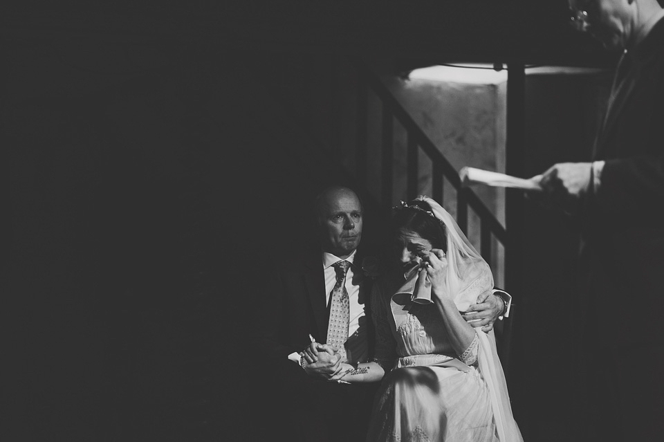 Clara Francis + Jason Watkins wedding, Wiltons Music Hall, London