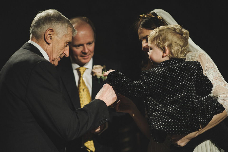 Clara Francis + Jason Watkins wedding, Wiltons Music Hall, London