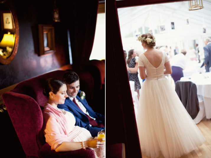 1950s style tulle wedding dress, Scottish lakeside wedding, Scottish wedding, Craig & Eva Sanders Photography