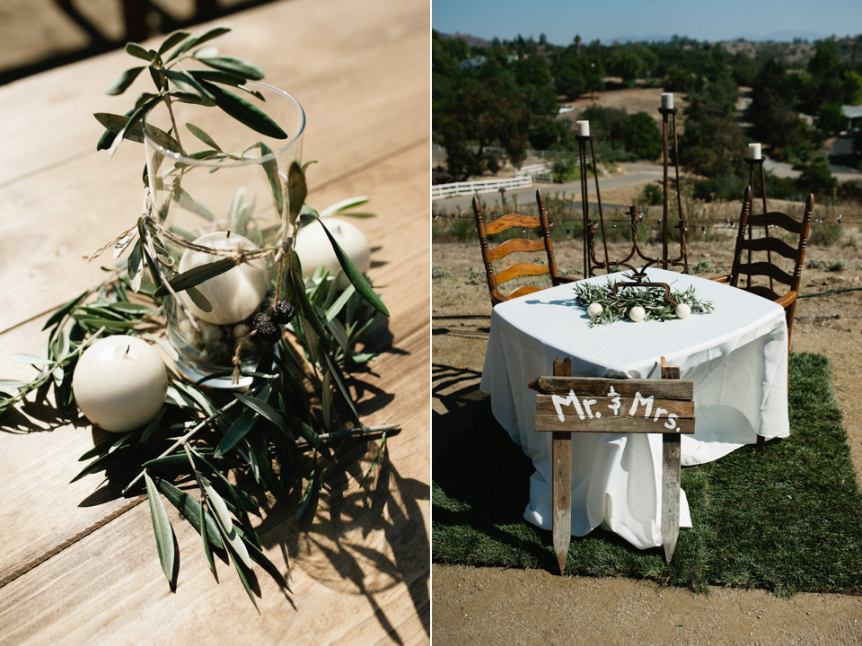 greece inspired wedding, anna sui bhldn, Aiguille gown, olive branch wedding