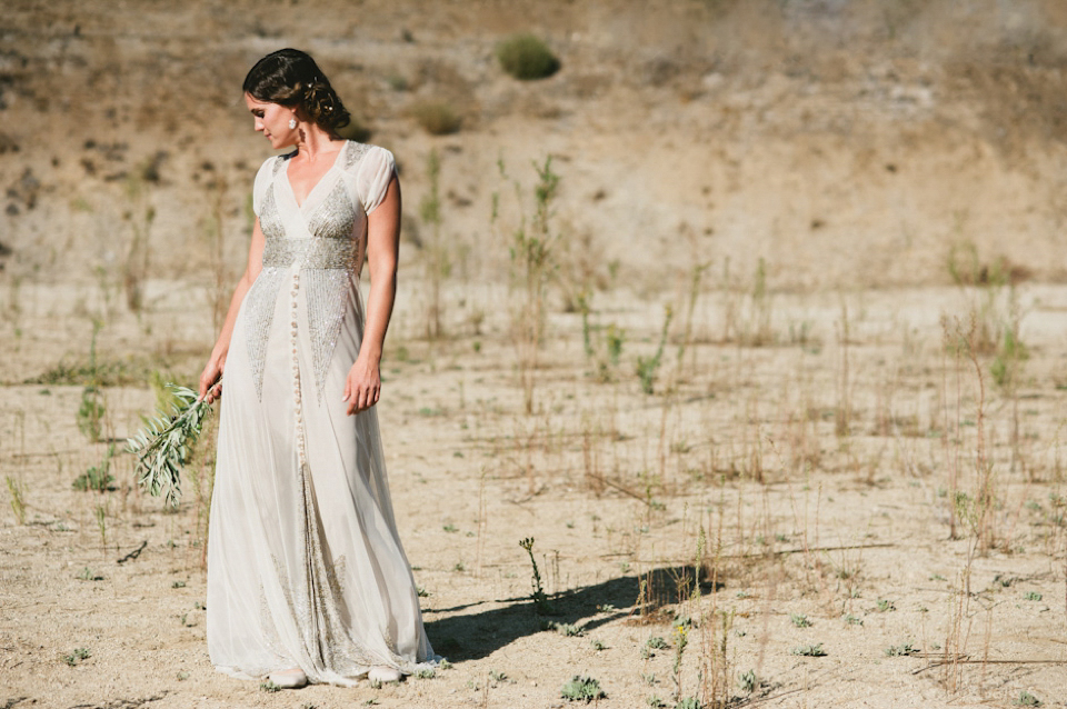 greece inspired wedding, anna sui bhldn, Aiguille gown, olive branch wedding