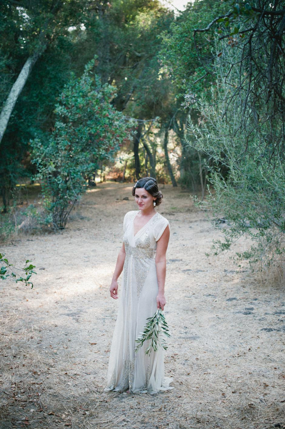 greece inspired wedding, anna sui bhldn, Aiguille gown, olive branch wedding