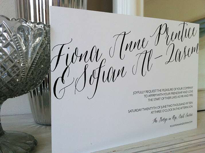 emily & jo wedding stationery, gold foil stationery, bespoke wedding invitations