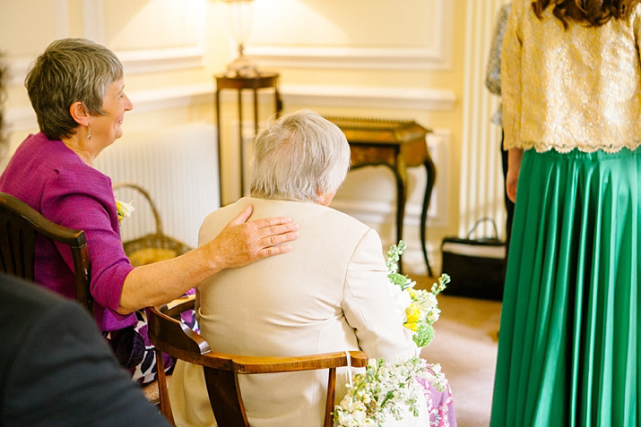 emerald green wedding dress, green wedding dress, purple wedding shoes, eshot hall, northumberland weddings, vanessa adams photography, green and gold wedding