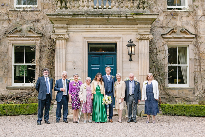 emerald green wedding dress, green wedding dress, purple wedding shoes, eshot hall, northumberland weddings, vanessa adams photography, green and gold wedding