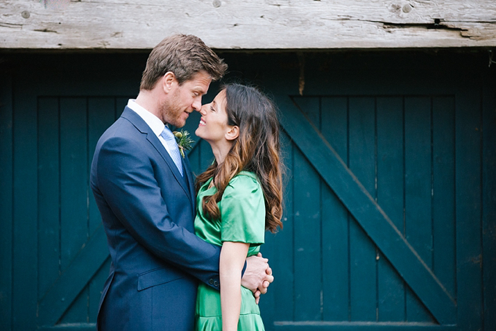 emerald green wedding dress, green wedding dress, purple wedding shoes, eshot hall, northumberland weddings, vanessa adams photography, green and gold wedding