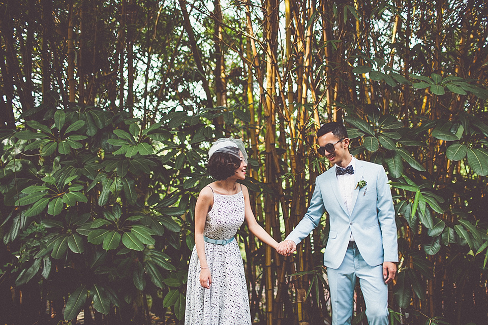 rooftop wedding, chinese bride, chinese wedding, vintage lace, monique lhuillier wedding dress