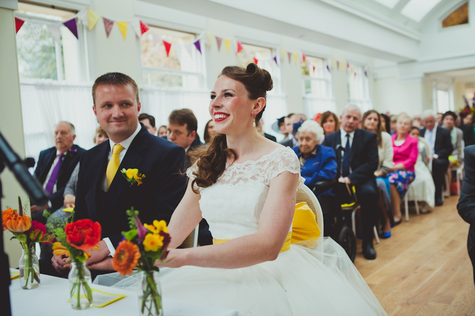 bright and colourful wedding, candy anthony, 50's style wedding, vintage wedding