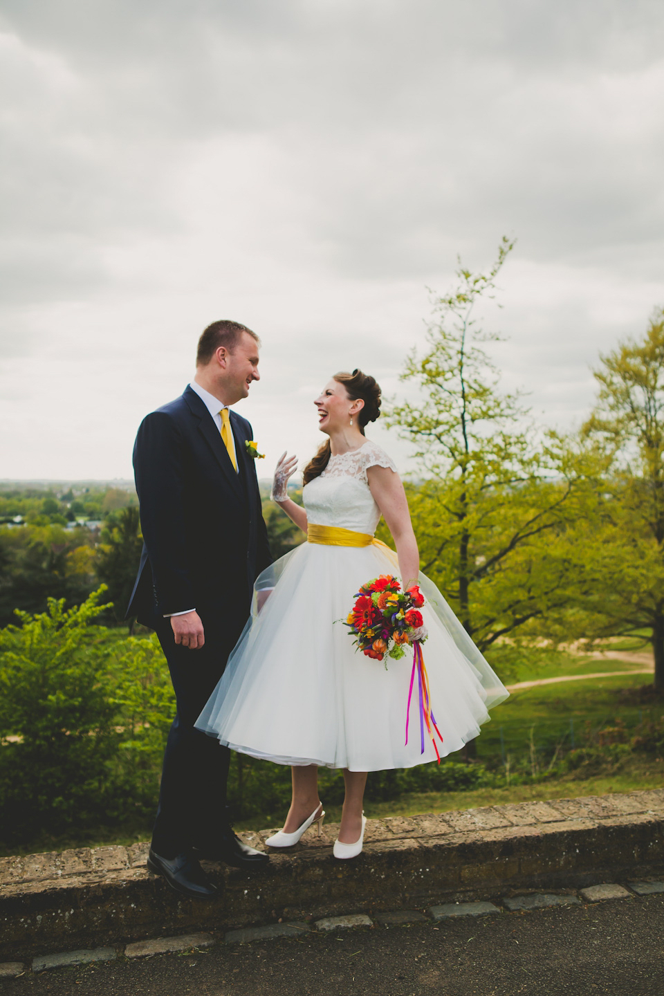 bright and colourful wedding, candy anthony, 50's style wedding, vintage wedding