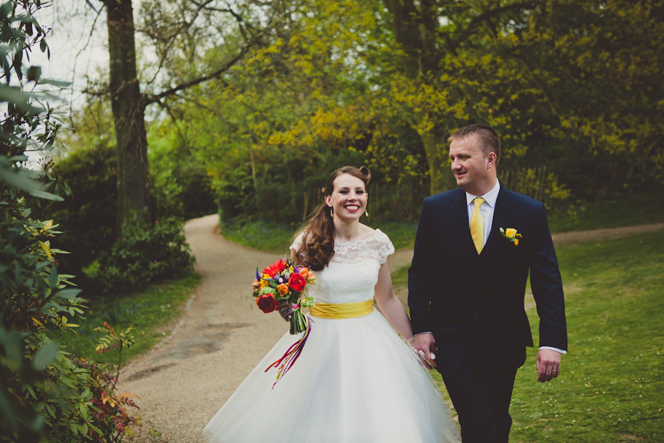 bright and colourful wedding, candy anthony, 50's style wedding, vintage wedding