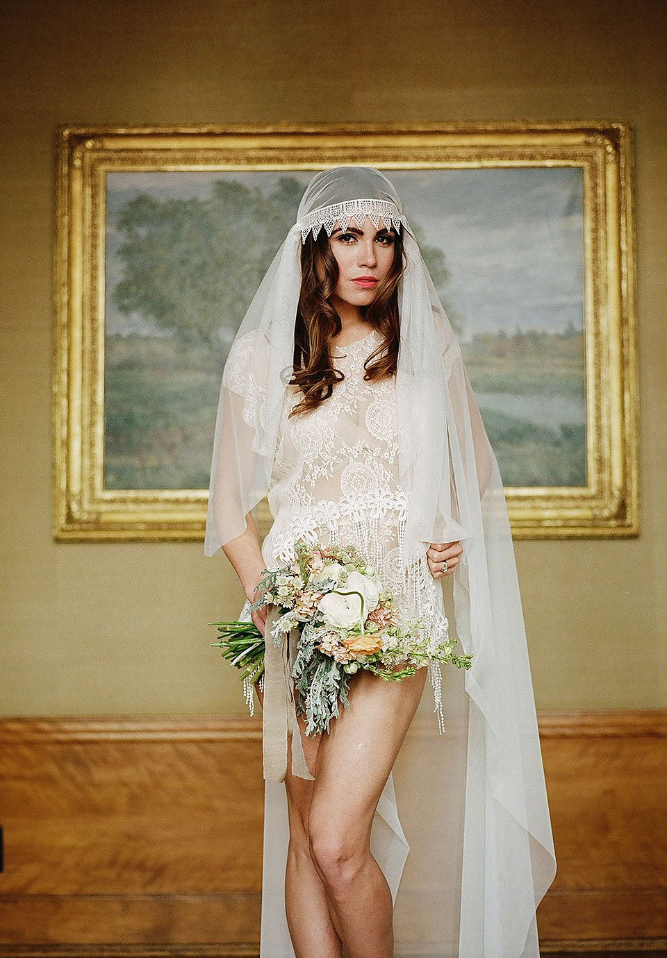 vintage inspired veils, juliet cap veil, danani, fleur delicate