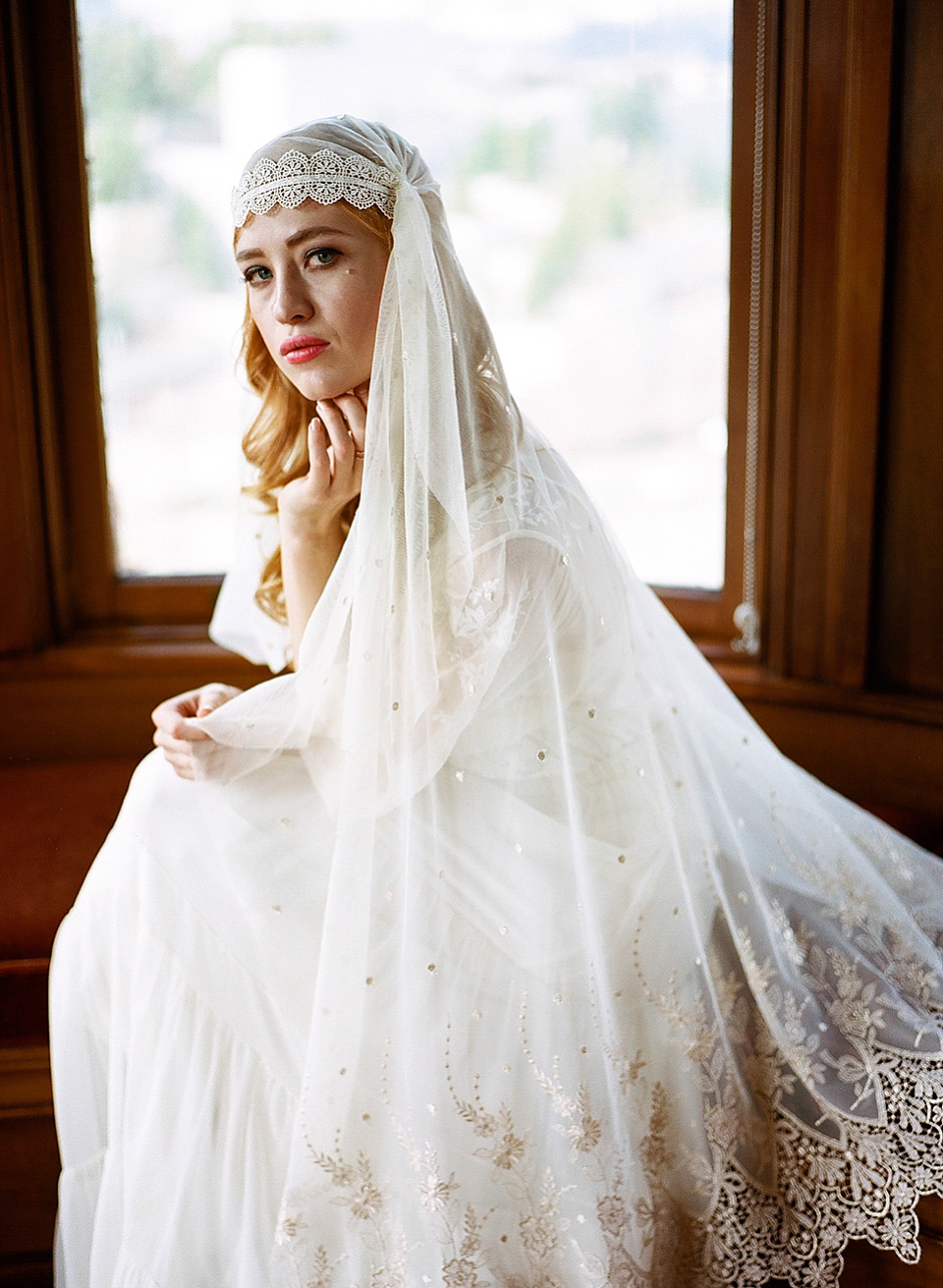 vintage inspired veils, juliet cap veil, danani, fleur delicate