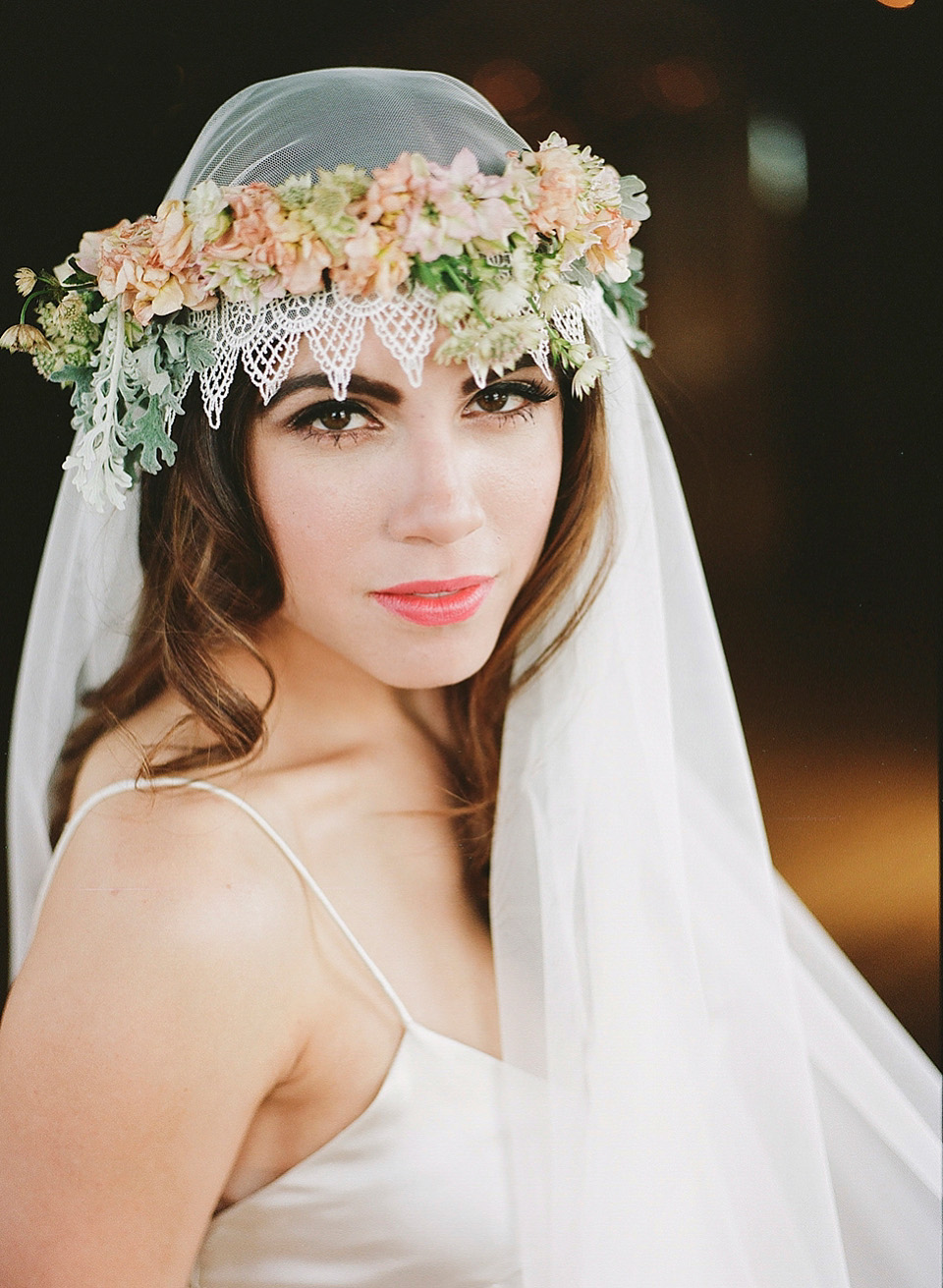 vintage inspired veils, juliet cap veil, danani, fleur delicate