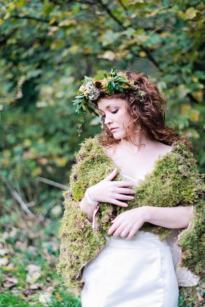 ethereal bride, woodland wedding, theresa furey photography