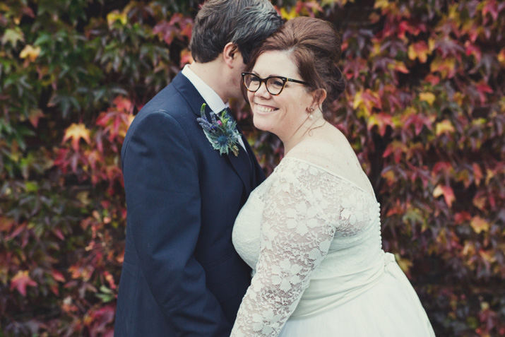 lisa jane photography, literary inspired wedding, books inspired wedding, fur coat no knickers, 50s style wedding dress, bride in glasses